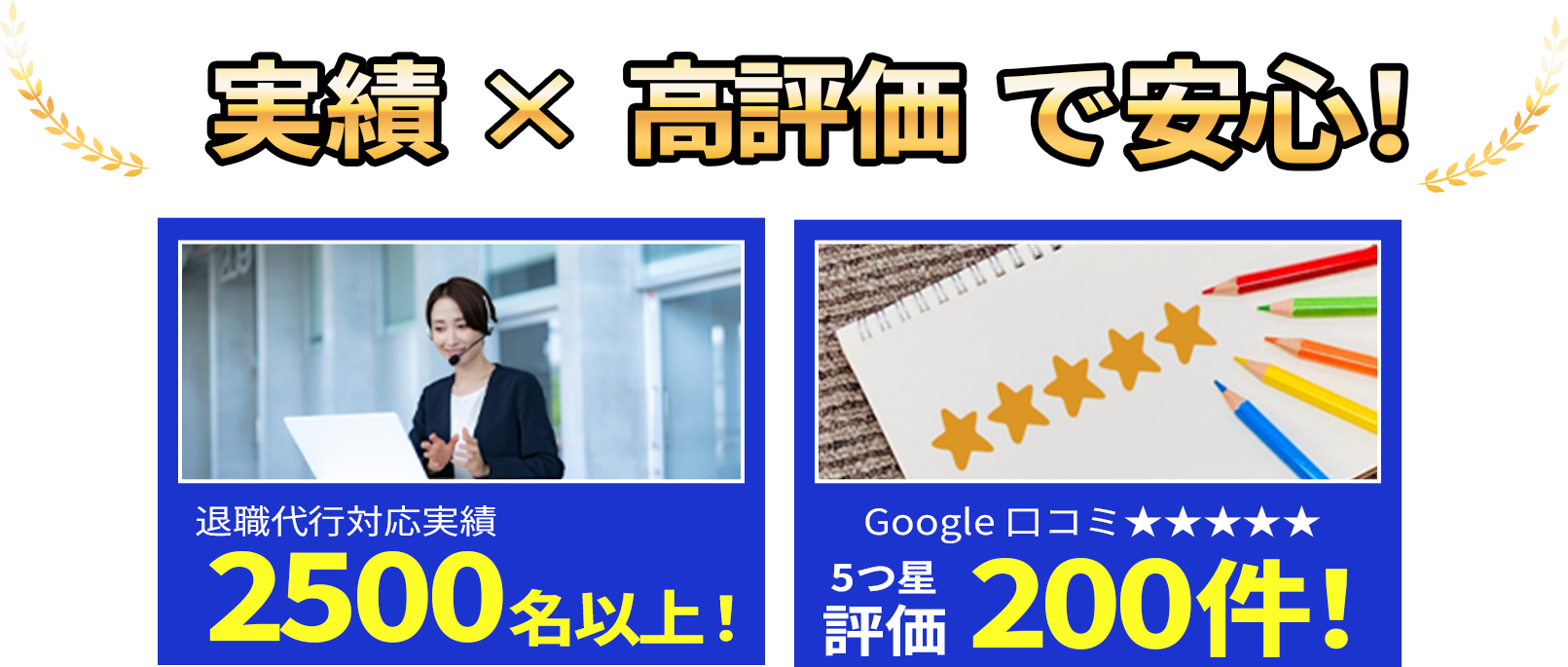 実績×高評価で安心